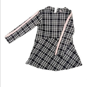 Boboli Grey Checkered Plaid Dress